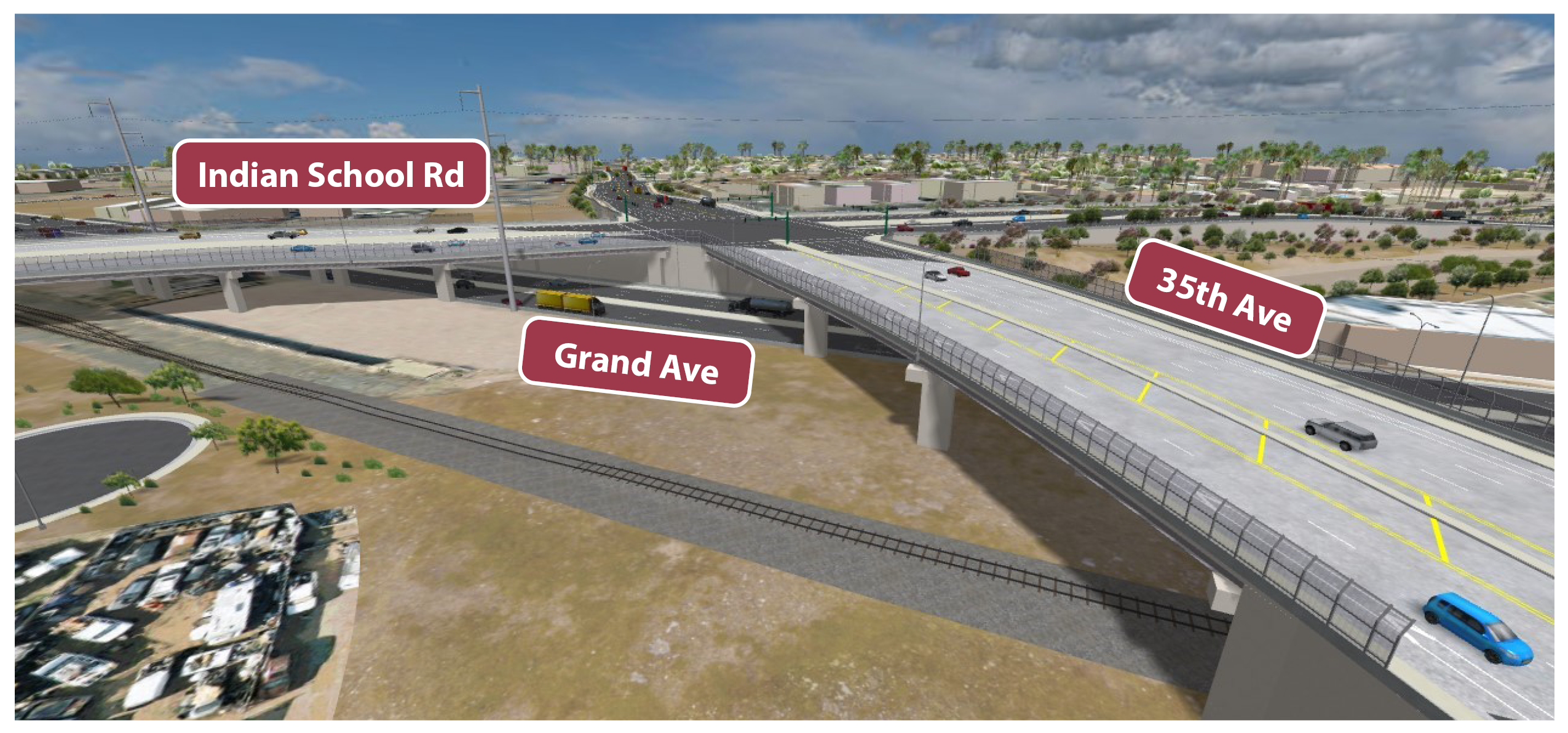 Rendering of future intersection